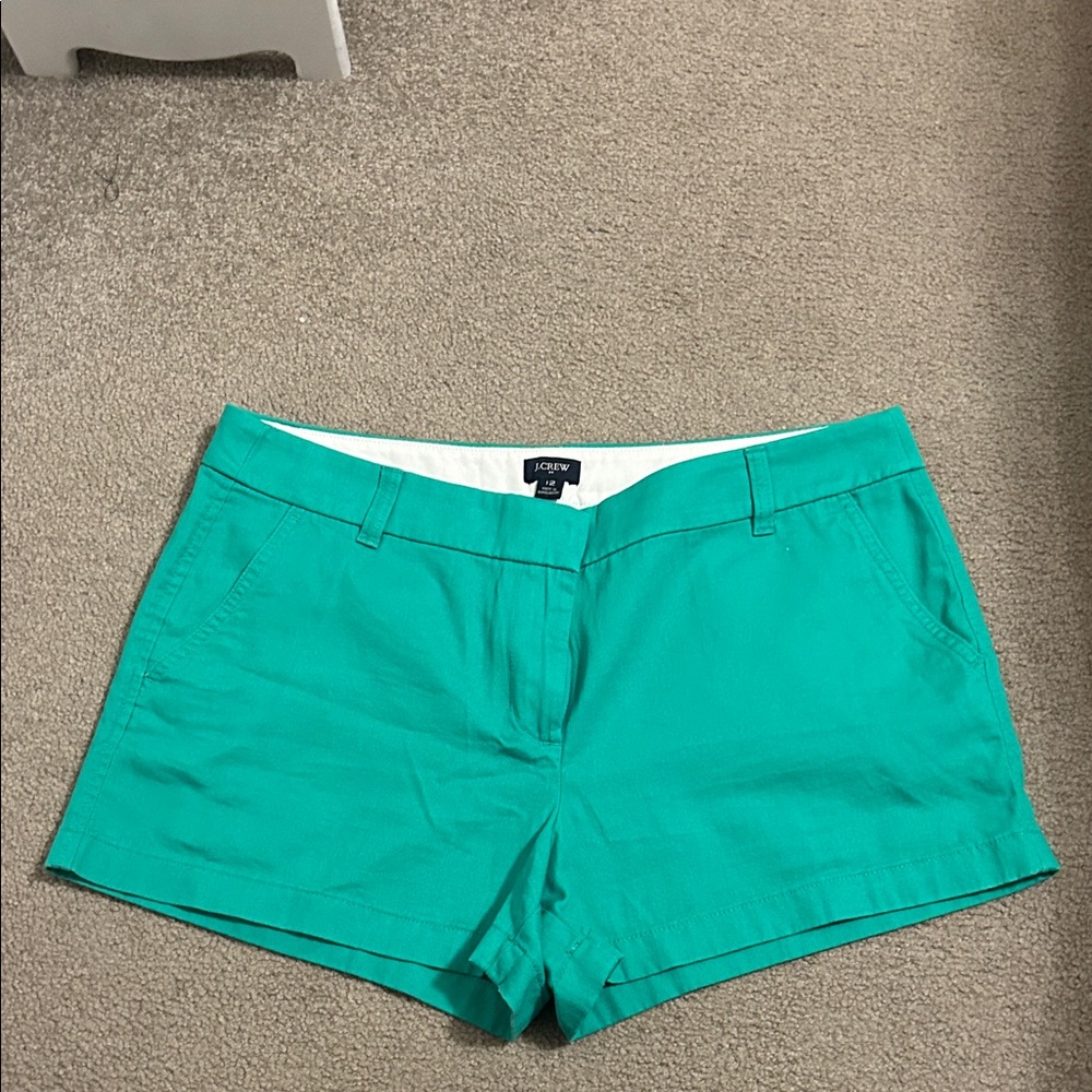J. Crew Women's Teal-Green Shorts
